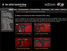 Tablet Screenshot of 50calpaintballshop.com